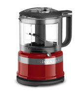 KitchenAid 3.5 Cup Food Chopper front view in Empire Red showing compact design and controls