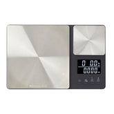 KitchenAid front view of scale showing dual platforms and slim profile for counter organization