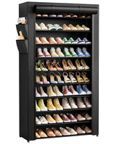 Kitsure front view assembled shows organized shoes and saves entryway space