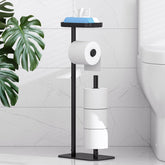 Kitsure front view of freestanding holder showing storage benefit