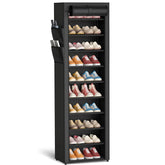 Kitsure front view with covered rack showing tidy shoes and dust protection