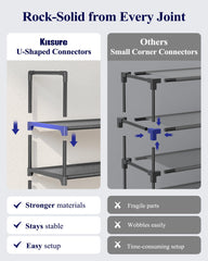 Kitsure shoe rack placed in an entryway showing tidy, accessible footwear