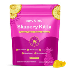 KITTYQUEEN front packaging showing 60-count bag and benefits