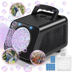 Kizmore front view showing compact bubble machine and fast bubble output