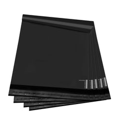 KKBESTPACK front view of black poly mailer showing sleek professional finish and discreet shipping