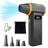KKH portable air duster front view showing compact design and power button benefit easy handling