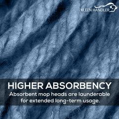 KLEEN HANDLER yarn texture macro showing 4-ply twist for superior absorption