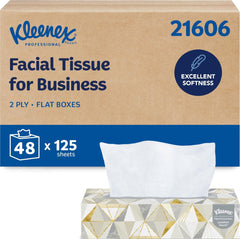 Kleenex box front packaging showing brand and box design for professional appeal