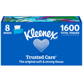 Kleenex front packaging showing box and count, convenient home supply