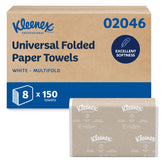 Kleenex front packaging showing bulk 8-pack and product branding for storage
