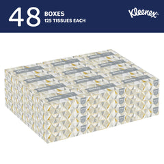 Kleenex single flat box close-up highlighting dispenser-ready convenience