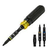 Klein Tools 32500HDRT front view showing multi-bit screwdriver and nut drivers for versatile jobs