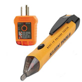 Klein Tools 80025 front view showing both tester pieces for fast checks