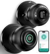 KLLOQUE front knob in matte black showing clean profile and secure locking