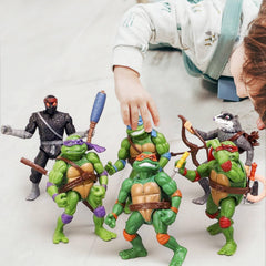 KLUKGE turtle figure in action pose demonstrating joint flexibility