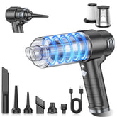 KMM front view showing handle and nozzle, compact design benefit