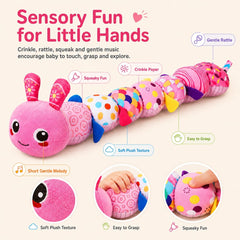 KMUYSL close-up texture highlights plush fabric and varied surfaces for tactile learning