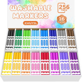 KMUYSL front packaging showing 256 markers and color variety for classroom value