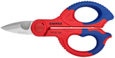 KNIPEX electrician's shears front view showing compact design and quick access
