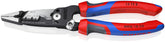 KNIPEX front view of 8-inch forged wire stripper showing overall tool and benefits