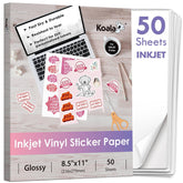 Koala front packaging showing 50 glossy sheets and brand benefit