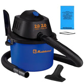 Koblenz front view of WD-2L showing compact vacuum and handle for easy carrying
