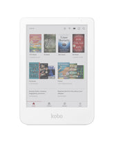 Kobo Clara Colour front view showing colour cover art and benefit of easy browsing