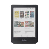 Kobo Clara Colour front view showing colour cover art and compact design benefit