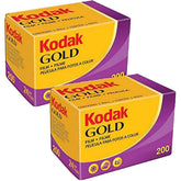 KODAK Gold 200 front packaging showing twin-pack, clear branding and usable benefit