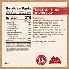 Kodiak Cakes stirring brownie cup in bowl for quick prep benefit