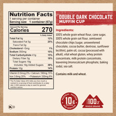 Kodiak Cakes opened muffin mix pouch showing texture and whole grain pieces
