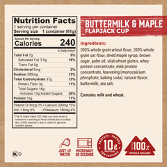 Kodiak Cakes open cup displaying batter texture and whole-grain advantage