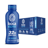 Koia Elite front bottle showing vanilla flavor and ready-to-drink convenience