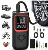 KOLTGOO inflator front view showing compact body and handle, ideal for quick storage