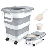 Komzon front view with lid closed shows airtight storage benefit