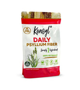 Konsyl front pack showing 19 oz resealable pouch and label benefits