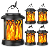 KOOPER lantern front view showing warm light and decorative glow benefit