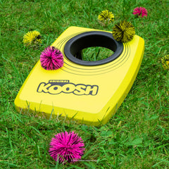 Koosh detailed view of fold-out legs showing stable setup and safety benefit