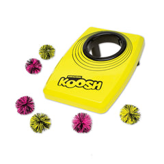 Koosh front view of cornhole board showing vibrant design and ready-to-play benefit