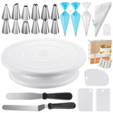 Kootek kit front layout showing all tools and learning materials for complete decorating