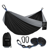 Kootek front view double hammock showing roomy fabric and easy entry benefit