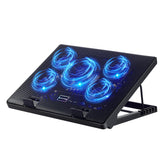 Kootek front view with laptop showing cooler performance and stable support