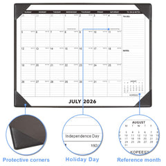 KOPEESY black corner guards holding pages flat for comfortable writing and stability