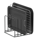KORRTFID front view of steel organizer showing five tidy slots and space saving