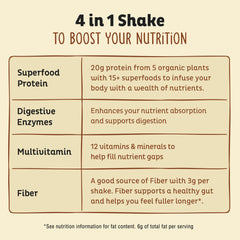 KOS mixed vanilla shake in glass demonstrating easy meal replacement