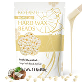 KOTAMU front packaging showing 1 lb cream wax for economical home waxing