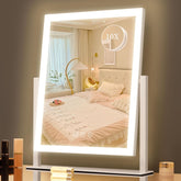 Kotdning mirror front view with balanced lighting for accurate makeup