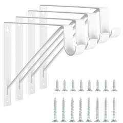 KOVOSCH front view brackets white showing clean profile and sturdy support