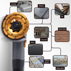 KSEIBI side profile of segmented cup wheel highlighting segment layout for aggressive removal