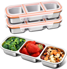 KTKUDY front view of three-pack containers showing size and design benefits